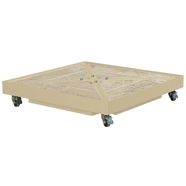 Platinum Ceramica Wheeled Parasol Base - Sandstone image 3