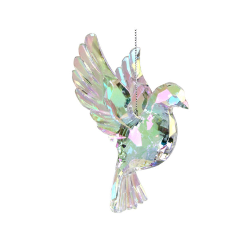 Gisela Graham Rainbow Iridescent Flying Dove image 0