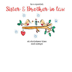 Laura Sherratt Sister & Brother In Law Hand Finished Christmas Card image 0