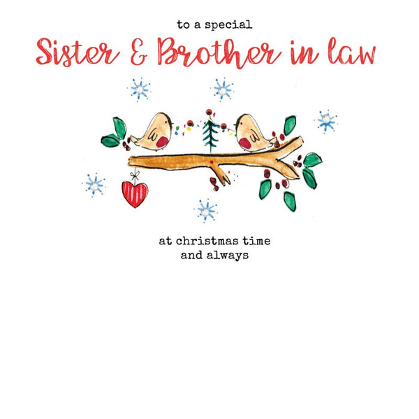 Laura Sherratt Sister & Brother In Law Hand Finished Christmas Card image 0
