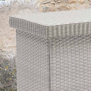 Bramblecrest Wentworth Cushion Storage Box with Liner in Pewter Rattan - Standard image 3