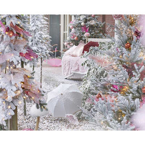 Everlands Alpine Fir Snowy Artificial Christmas Tree - 4ft image 8