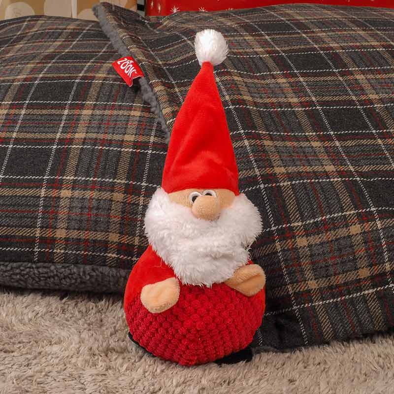 Zoon Super Bouncy Santa Dog Toy image 0