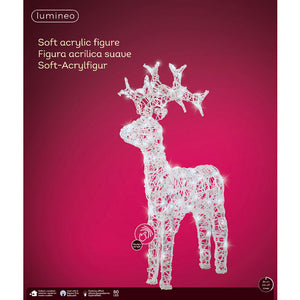 Lumineo LED Flashing Acrylic Deer - Cool White image 7