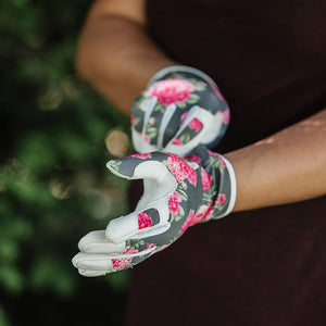 Kent & Stowe Premium Leather Gardening Gloves Peony image 2