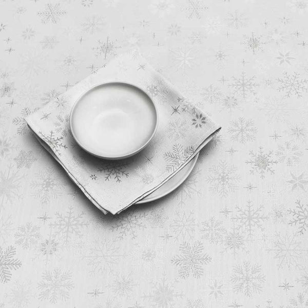 Peggy Wilkins Snow Crystal Table Runner - White image 1