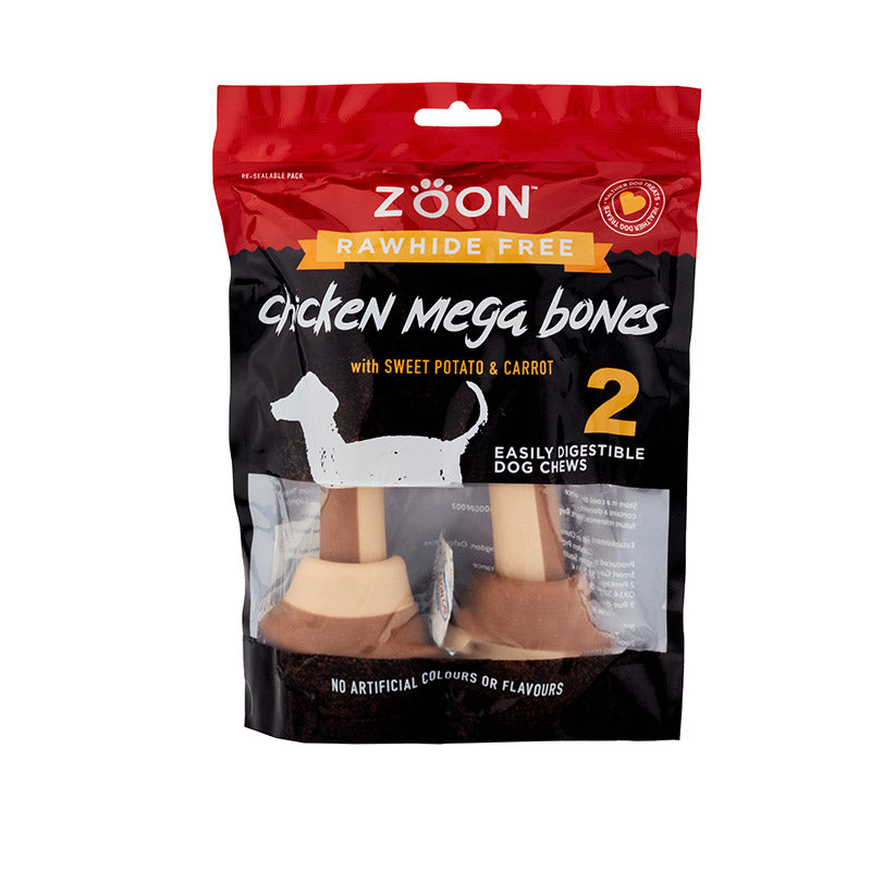 Zoon Rawhide Free 2 Chicken, Sweet Potato & Carrot Mega Bones image 0