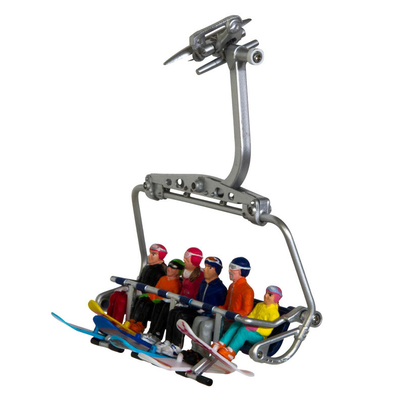JägernDorfer Sitting Snowboard Figurines (Set of 6) image 0