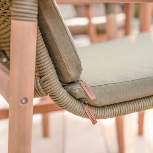 Kettler Meadow 2-Seat Wood & Rope Bistro Set image 3