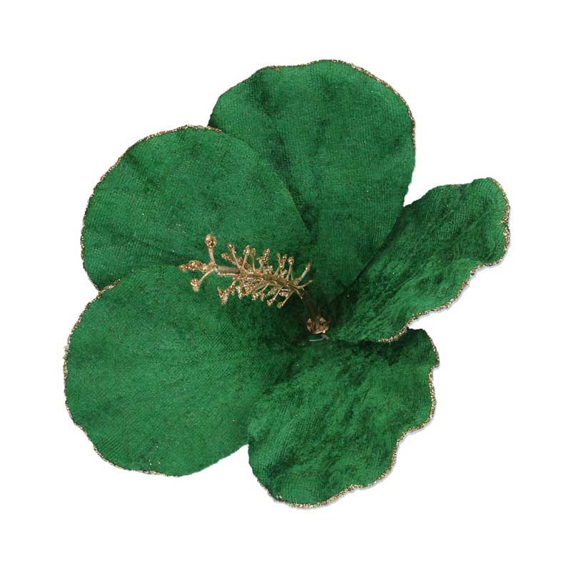 Gisela Graham Green Lotus Flower Clip image 0