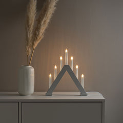 Konstsmide 7 Bulb Candlestick - Matt Grey image 0