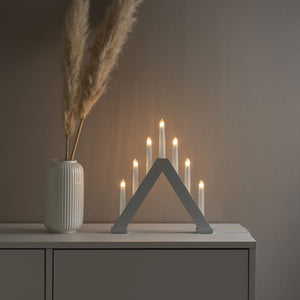 Konstsmide 7 Bulb Candlestick - Matt Grey image 0