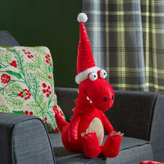 Three Kings Seated Red Festive Dino image 0