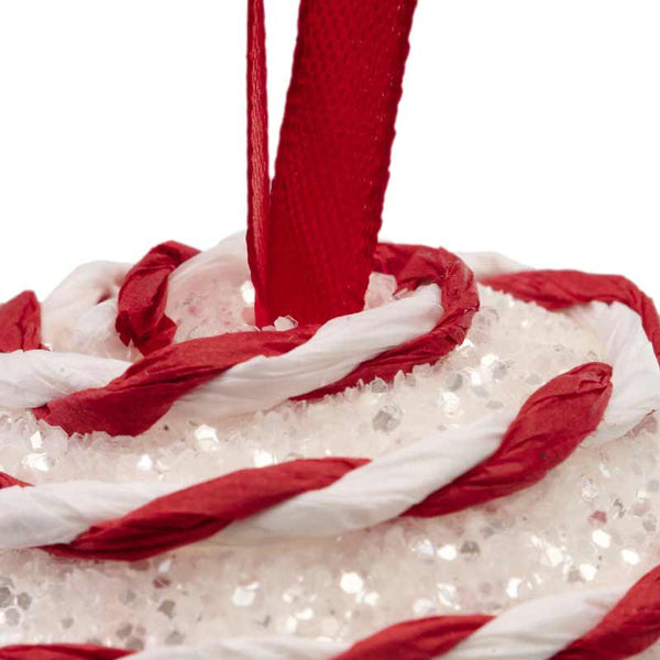 Decoris Foam Bauble with Candy Stripe Twists (Assorted Designs) image 5