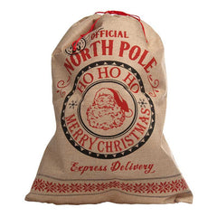 Festive Official North Pole Hessian Sack image 0