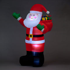 SnowTime Inflatable Santa with LEDs image 0