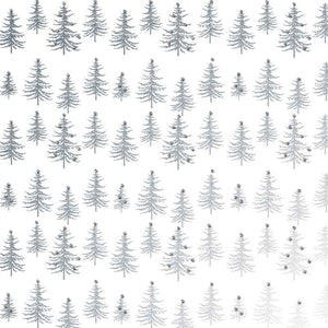 Uniqueco Trees Silver Luxe Gift Wrap (2m) image 0