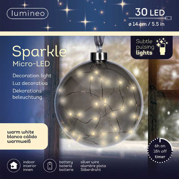 Lumineo Micro LED Hanging Anthracite Ball image 1