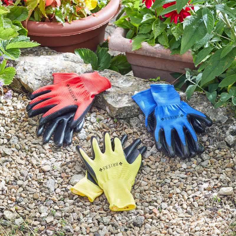 Smart Garden Smart Grip Large Ribbed Gardening Gloves (Triple Pack) image 0