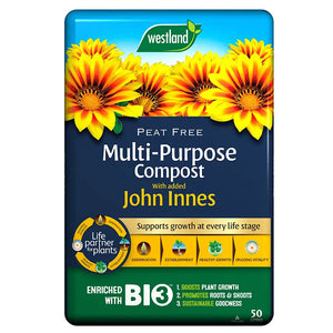 Westland Peat Free Multi-Purpose Compost with added John Innes (50 litres) image 1