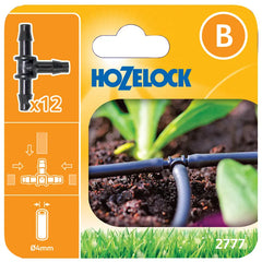 Hozelock 4mm T Pieces (Pack of 12) image 0