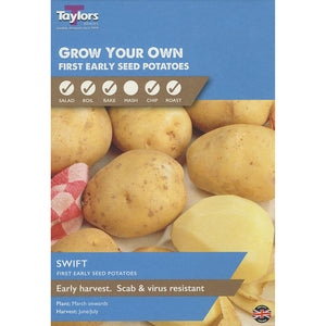 Swift First Early Seed Potatoes - Pack of 10 image