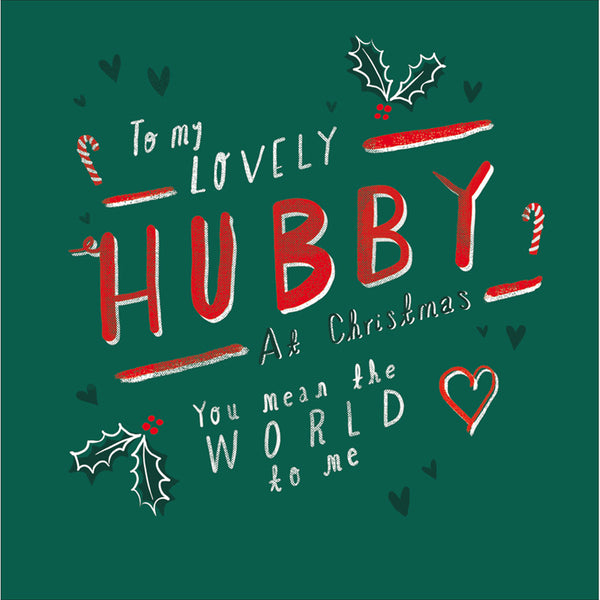 Woodmansterne Christmas Tree Husband Christmas Card image 0