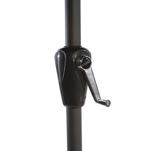 Sturdi Plus 3m Aluminium Round Crank & Tilt Parasol, Taupe image 4
