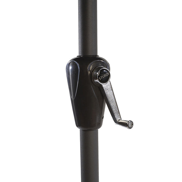 Sturdi Plus 3m Aluminium Round Crank & Tilt Parasol, Taupe image 4