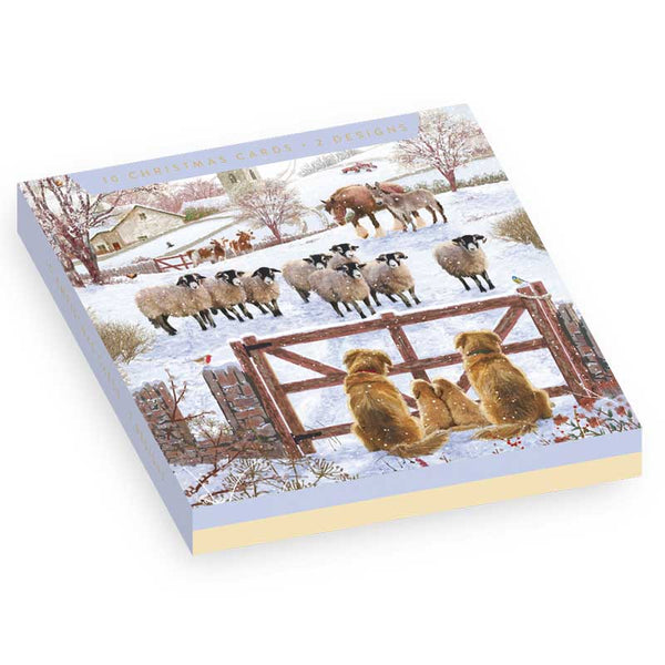 Family Of Dogs Christmas Cards (Pack of 10)