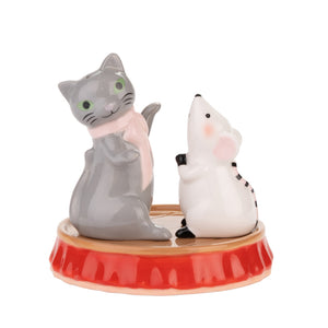 Cath Kidston Cat & Mouse Salt & Pepper Set