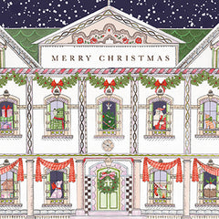 Cath Kidston Festive Town House Christmas Cards (Pack of 10)