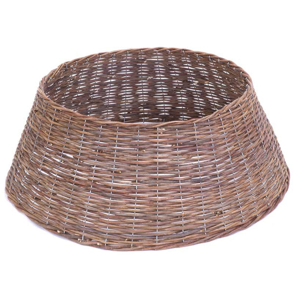 Festive Natural Willow Christmas Tree Skirt - Large image