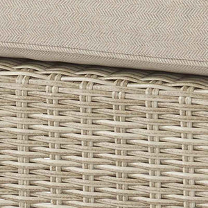 Bramblecrest Chedworth Deluxe 2 Seat Recliner Set in Sandstone Rattan with Integrated Footrests image 4