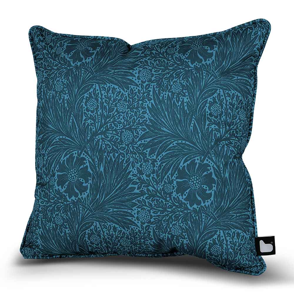 Extreme Lounging B-Cushion William Morris Art Collection, 43 x 43cm – Floral Blue image 0
