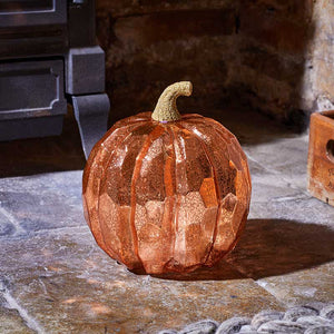 Internally Lit Golden Pumpkin image 1