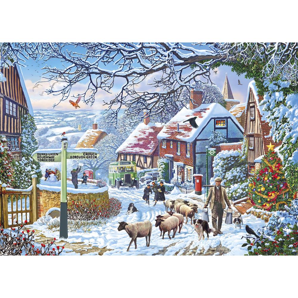 Gibsons A Winter Stroll 1000 Piece Jigsaw Puzzle image 0