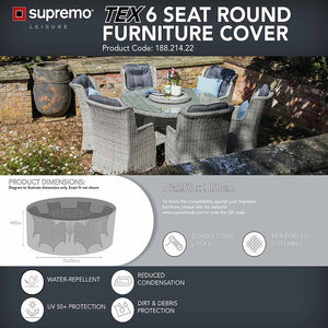 Supremo TEX Furniture Cover for 6 Seat Round Dining Set image 1