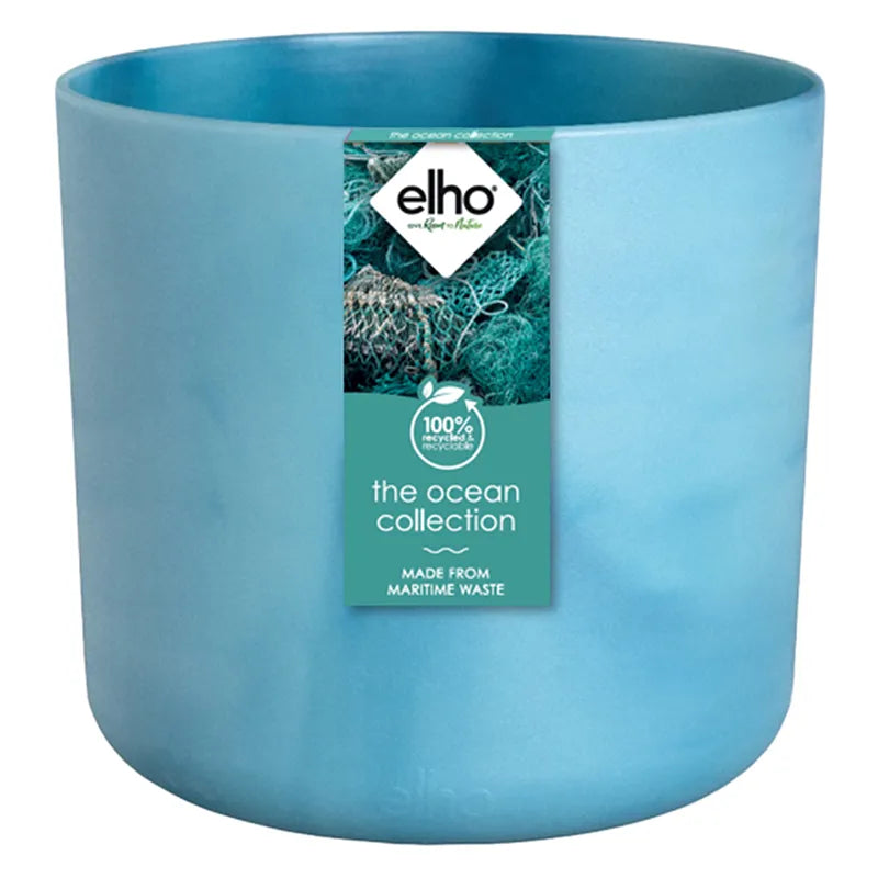 elho® Ocean Collection Round 22cm Atlantic Blue Pot image 0