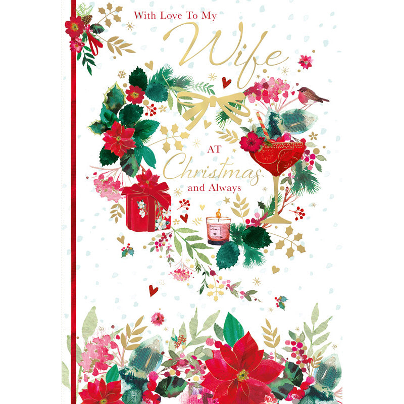 Words N Wishes Christmas Present Wife Christmas Card image 0