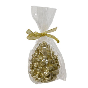 Decoris Light Gold Pinecone Candle image 1
