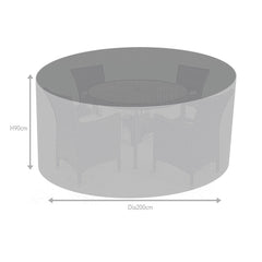 Supremo TEX 4 Seat Round Set Furniture Cover image 0
