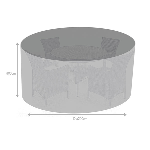 Supremo TEX 4 Seat Round Set Furniture Cover image 0