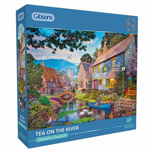Gibsons Tea On The River 1000 Piece Jigsaw Puzzle image 1