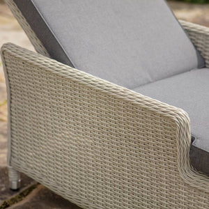 Bramblecrest Monterey Dove Grey Rattan Sun Lounger with Side Table image 6