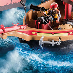 PLAYMOBIL Pirates Large Floating Pirate Ship with Cannon image 3