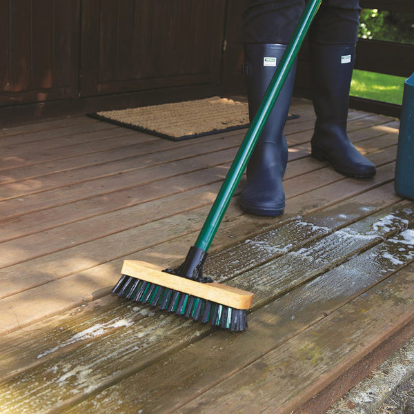 Town & Country Wooden Deck & Scrubbing Brush - 9 Inches image 2