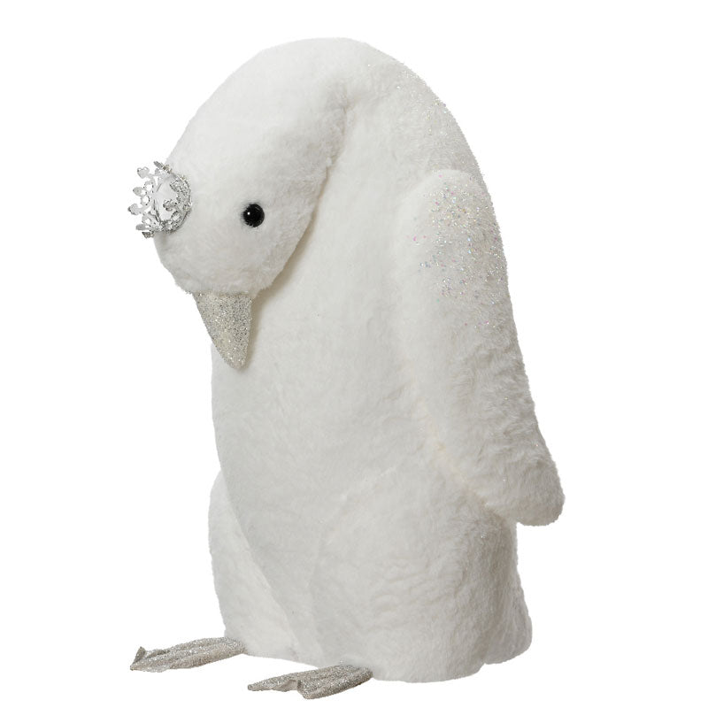 Decoris White Penguin with Glitter image 0
