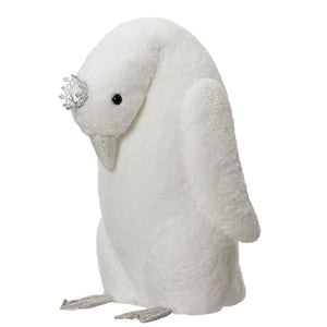 Decoris White Penguin with Glitter image 0