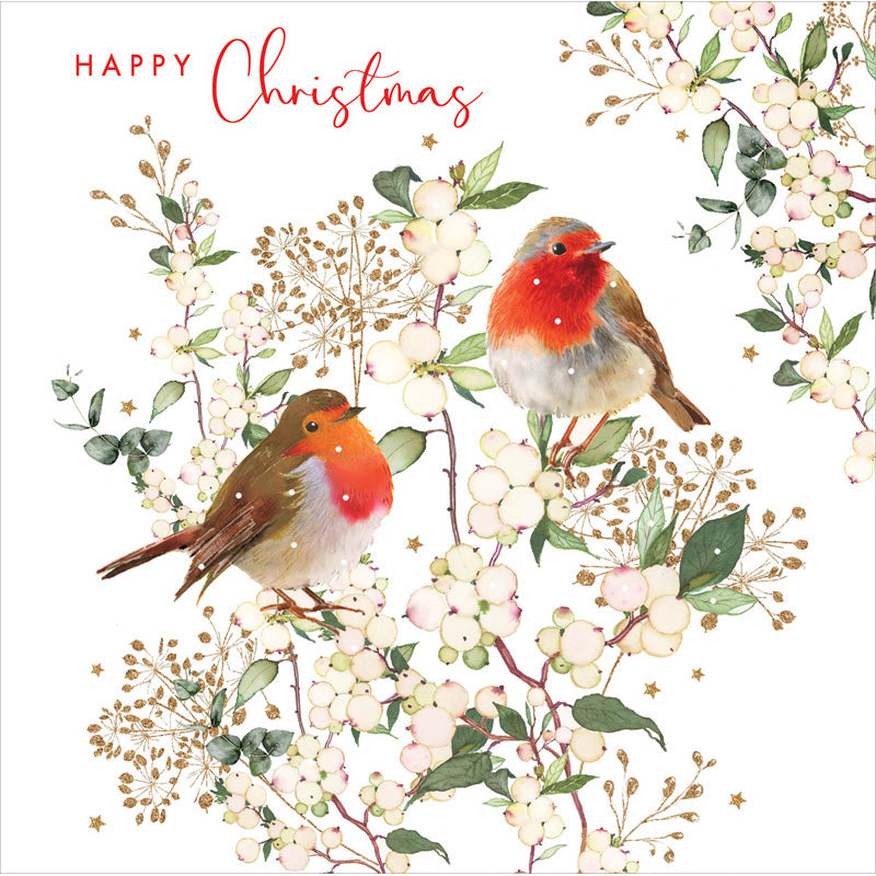 Nigel Quiney Robin & Snowberries Christmas Card image 0